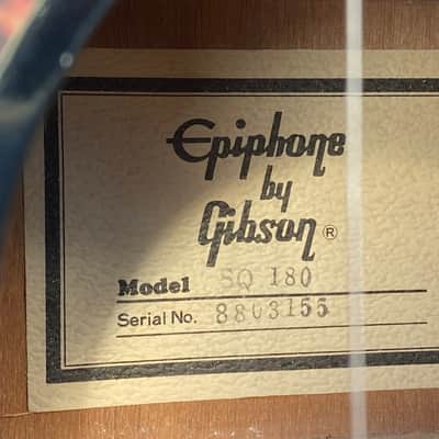Epiphone by Gibson SQ 180 Everly Brothers 1988 beautiful Tortoise'gard Reissue ! image 9