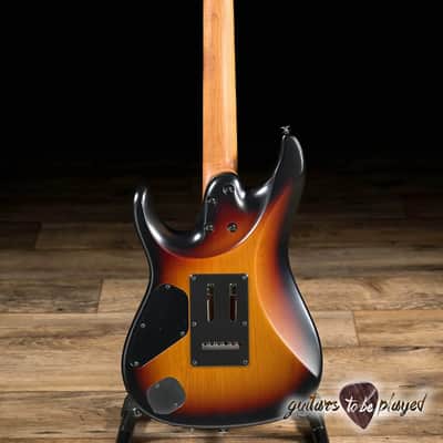 Ibanez AZ2402 Prestige HH Roasted Maple Neck Guitar w/ Case –Tri-Fade Burst Flat image 6