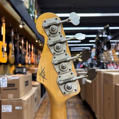 Fender Custom Shop Limited 1964 Jazz Bass Relic Aged Surf Green w/Hard Case image 8