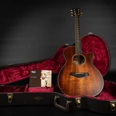 2022 Taylor Builder's Edition K24ce V-Class - Kona Burst | USA All Solid Grand Auditorium Acoustic Guitar Koa Beveled Armrest Cutaway ES-2 Pickup Paua Abalone Purfling | OHSC image 1