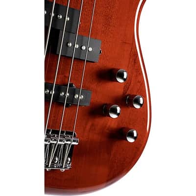 Cort Action Bass Plus TR 4-String - Trans Red; an affordable bass guitar with quality materials, components and craftsmanship image 4