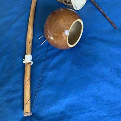 43" Brazilian Professional Medium Berimbau 43" Biriba Wood Stick Cabaca Sizes 6" x 15" Circumference image 2