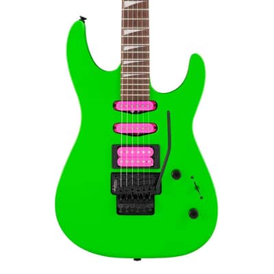 Used Jackson X Series DK3XR Dinky HSS Guitar - Neon Green w/Laurel FB image 1