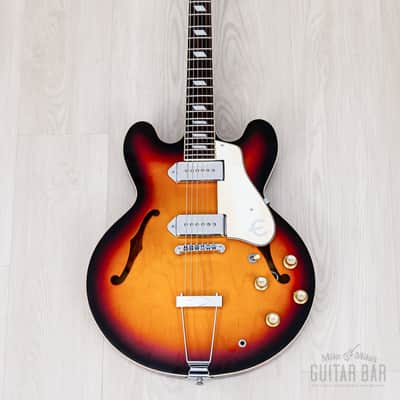 1997 Epiphone Casino Hollowbody Guitar Sunburst w/ Case, Peerless image 2