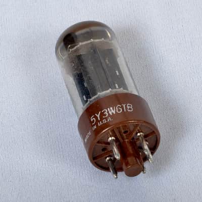 Vintage GE 5Y3WGTB/ 6987 JAN Rectifier Tube – Tests Like NOS – USA Made image 6