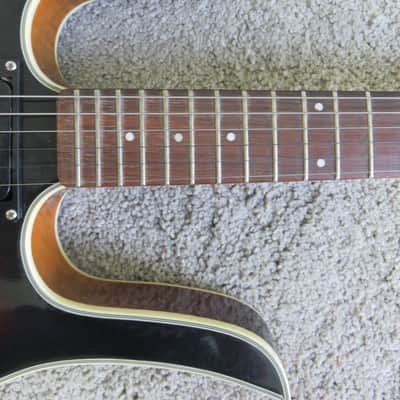 Vintage 1960s Silvertone Danelectro Coral Guitar Long Horn Sunburst Electric Holy Weirdsville image 4