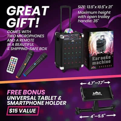 KaraoKing G100 Karaoke System 2021 Black image 5