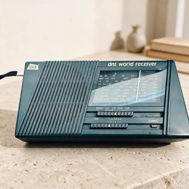 dnt World Receiver Rare Vintage Portable Radio Working 9-Band FM MW LW Warranty image 1