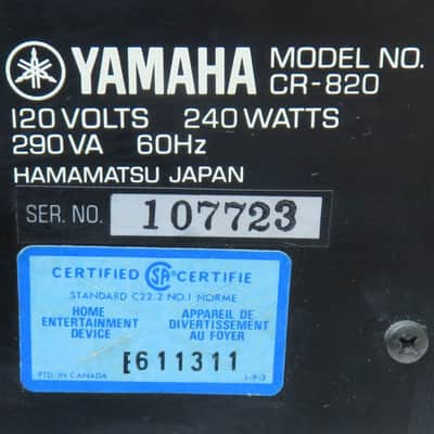 YAMAHA CR-820 STEREO RECEIVER FULLY SERVICED RECAPPED + LED'S image 12