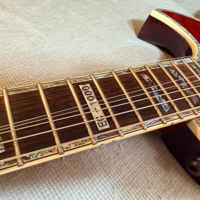 ESP LTD EC-1000 QM Black Cherry EMG Upgraded Tuners Electric Guitar image 10