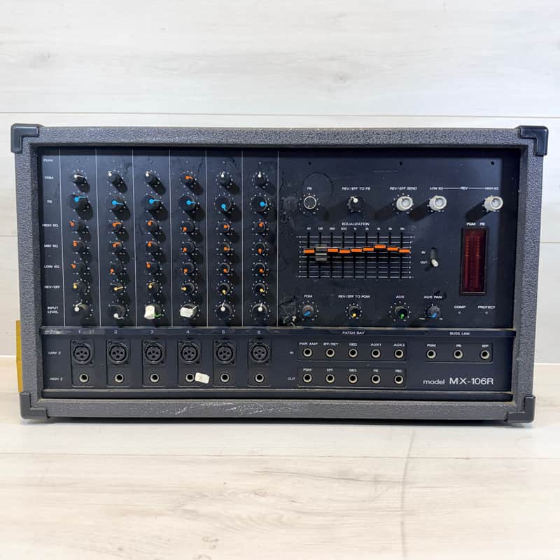 Toa MX-106R Vintage 6-Channel Powered Mixer Made in Japan | 300W @ 2 Ohms | 9-Band EQ | PA Mixer 1980's-1990's image 1