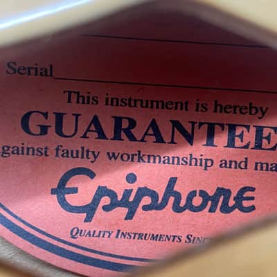 Epiphone Dot Semi Hollow Body 1997 - Natural w/ Case Made in Korea image 7