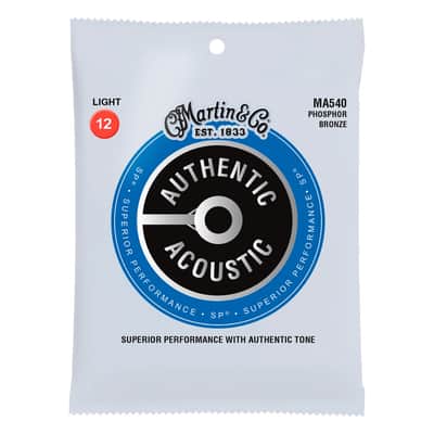 MA540 AUTHENTIC SP 92/8 Phosphore Bronze Light 12/54 Martin Strings imagen 2