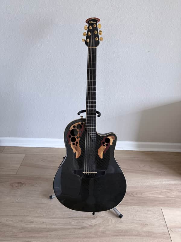 Ovation Adamas 2002 - Black Carbon Fiber image 1