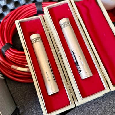 Neumann U64 tube microphone PAIR c 1964 - Nickel original vintage Germany image 4