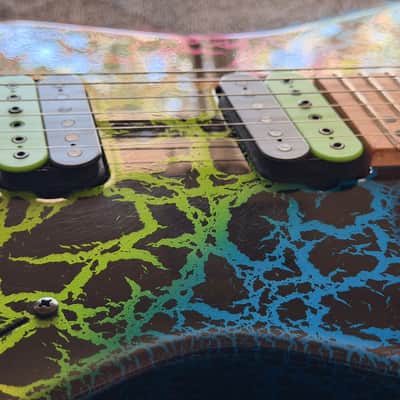 Kiesel Osiris Multiscale OM6 6-String Electric Guitar Crackle Finish USA American Fanned Frets 2020 image 6