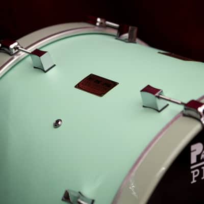 Pork Pie Percussion 5-Piece Custom 8-Ply Maple Drum Set (10/12/16F/22B/6.5x14S) in Sea Foam Green image 4