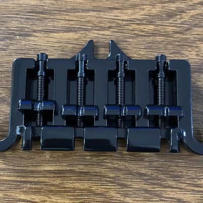 Black 3 Point 4 String Bass Bridge For EB-3 / Thunderbird / EB-0 image 2