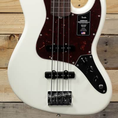 Fender  American Professional II Jazz Bass Fretless Olympic White w/ Case image 2