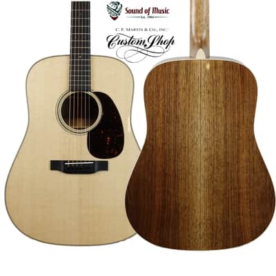 Martin Custom Shop D-18 Acoustic Guitar W/Hardshell Case - Black Walnut image 1