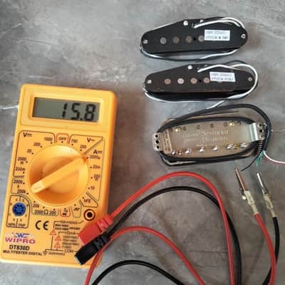 Seymour Duncan Custom Shop Hyperion H-S-S Set W/ Ibanez AZ Dynamic Switch 9 Channels | Ibanez Premium AZ26P1-BK Stock Pickup | Rare unit! | image 7