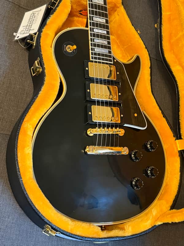 Gibson Custom Shop Historic 3-Pickup '57 Les Paul Custom Black Beauty Reissue 2025 - Ebony VOS - Light! image 1