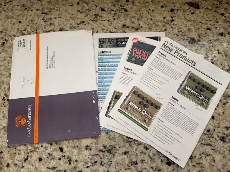 Electro-Harmonix Pedal Brochure 2011 Freeze Neo Clone germanium big muff pog2 memory boy toy ring thing enigma image 1
