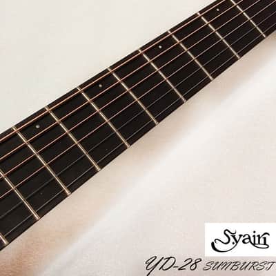 S.Yairi YD-28 Sunburst all Solid Sitka Spruce & Rosewood Dreadnought Guitar ( High Gloss ) image 10