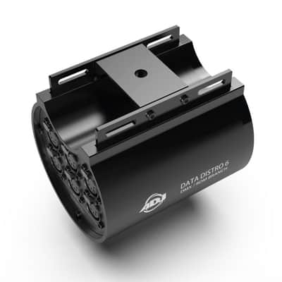 American DJ Data Distro 6-Way DMX/RDM Data Splitter 5-Pin w/Mount Straps+Cable image 7