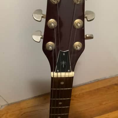 Washburn 1980 Burgundy Raven MIJ Electric Guitar image 3