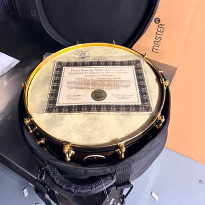 Pearl M-1946 50th anniversary snare 14x5.5” 1996 - #Black mist image 17