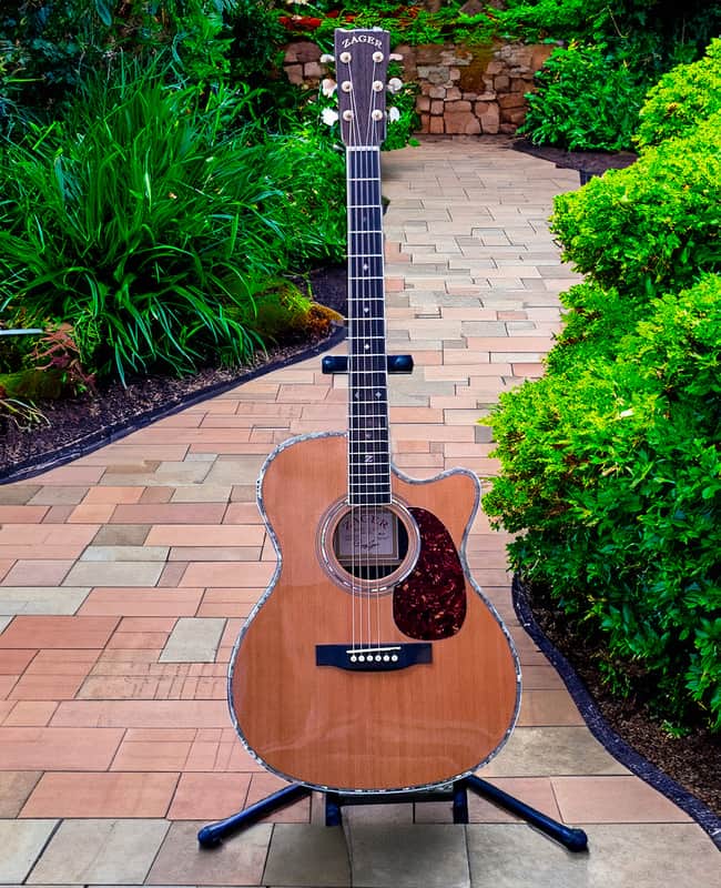 Zager ZAD-80 CD OM Guitar Bundle image 1