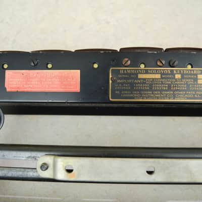Hammond Solovox Keyboard and Tone Cabinet (Model L) 1948 image 8