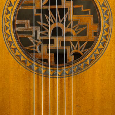 Baroque Deco Parlor Guitar 1920s - Natural image 5