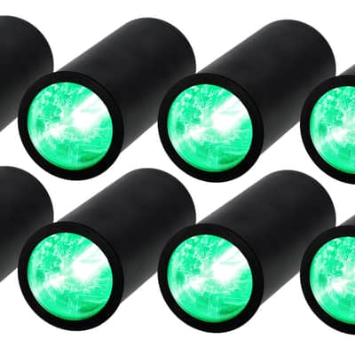 Rockville 8 PACK MINI HALO BLACK DJ Wash Lights+Bag, Wireless DMX/Rechargeable image 2