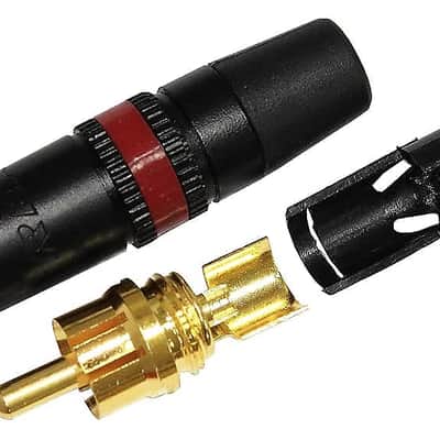 8 Foot – Mogami 2534 Quad Stereo Pair (L, R) cables | Neutrik Gold RCA RCA to XLR Female image 3