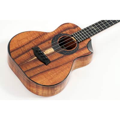 Kanile'a Ukulele Willie K 5-String Super Tenor Ukulele Regular Gloss Natural image 3