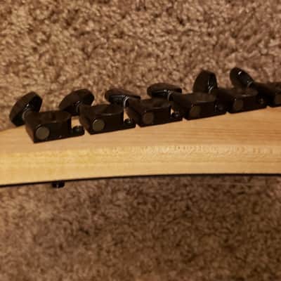 1986 USA Charvel San Dimas Original Pink Pearl Ebony Slab Pearl Dots image 10