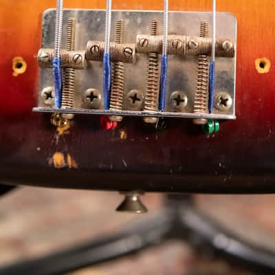 Fender Vintage 1958 Precision Bass - 3 Tone Sunburst with Original Hardshell Case - Used image 18
