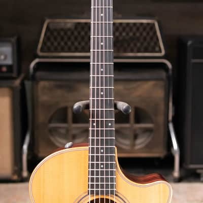Taylor 414ce Studio Grand Auditorium Acoustic/Electric Guitar - Natural with Gig Bag image 4
