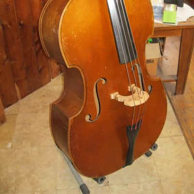 Juzek Double Bass 1940s - Honey Amber image 5