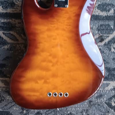Fender American Deluxe Jazz Bass Special Edition Quilt 1999-2000 - Tobacco Burst image 15