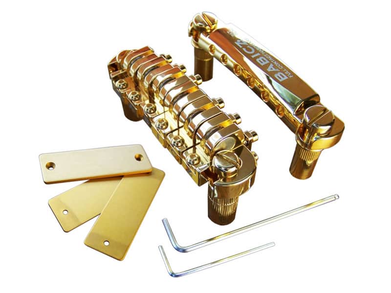 Babicz Full Contact Hardware Babicz ORIGINAL SERIES FCH TUNE-O-MATIC STYLE BRIDGE, gold FCHTOMGD image 1