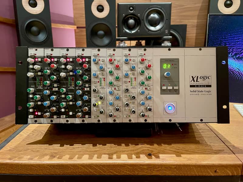 Solid State Logic SSL X-Rack Chassis loaded with 4x EQ & 4x Dynamic Modules image 1