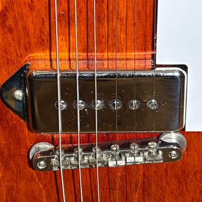 RARE! Epiphone Caiola 1966 ALL Original-1 5/8” Nut-Slim Taper Neck-Faded Cherry image 20