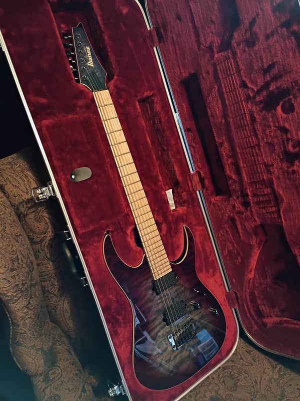 Ibanez Rg652mqfxs-dwm 2016 - dark wine doom burst image 1