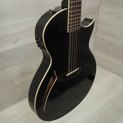 Used LTD TL-12 Acoustic Guitar Black image 8