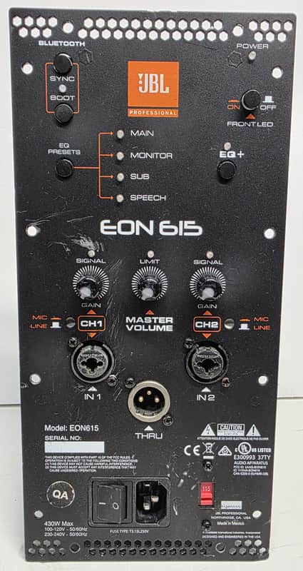 JBL EOn615 Amp Module ONLY Part # 5123103-00 Fully Working , 5043263 image 1