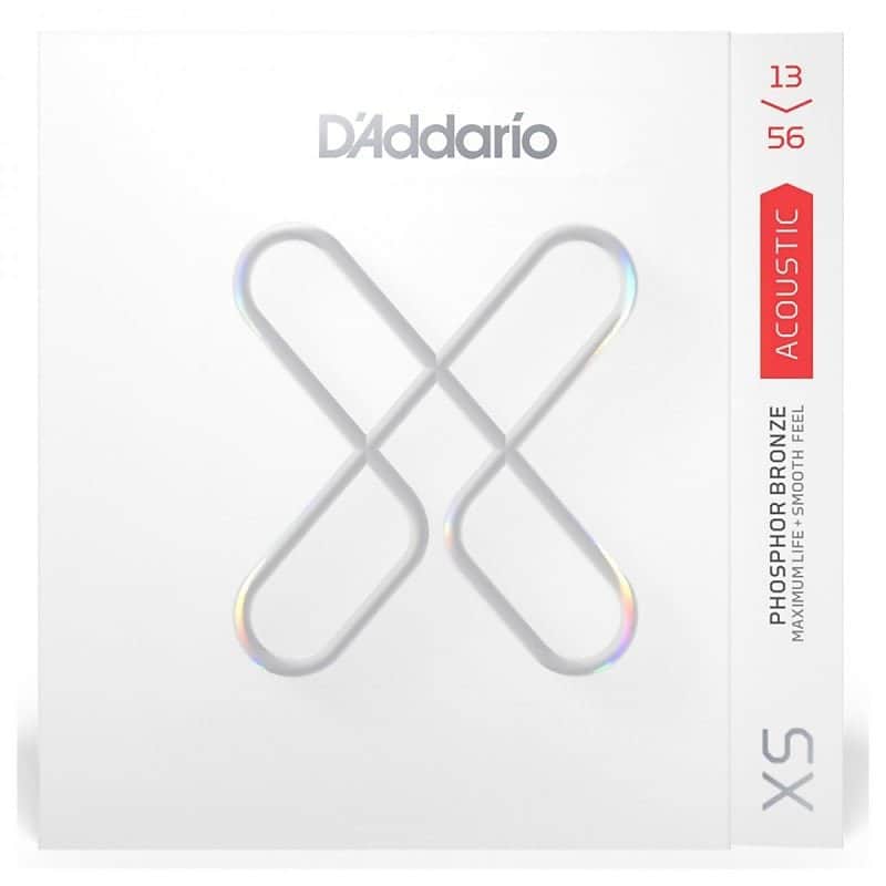 D'Addario XS Coated Phosphor Bronze Acoustic Guitar Strings - 13-56 Medium image 1
