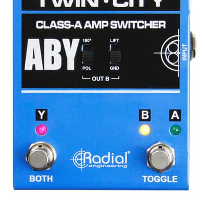 Radial Twin City Bones ABY Amp Switcher Pedal A B Y
